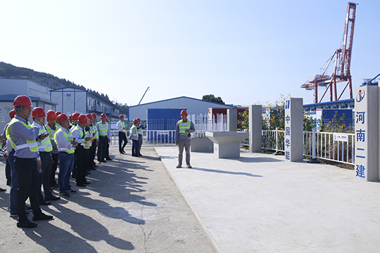 乐动(中国)与会领导察看现场样板区